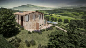 Luxury villa in Tuscany with contemporary sustainable design